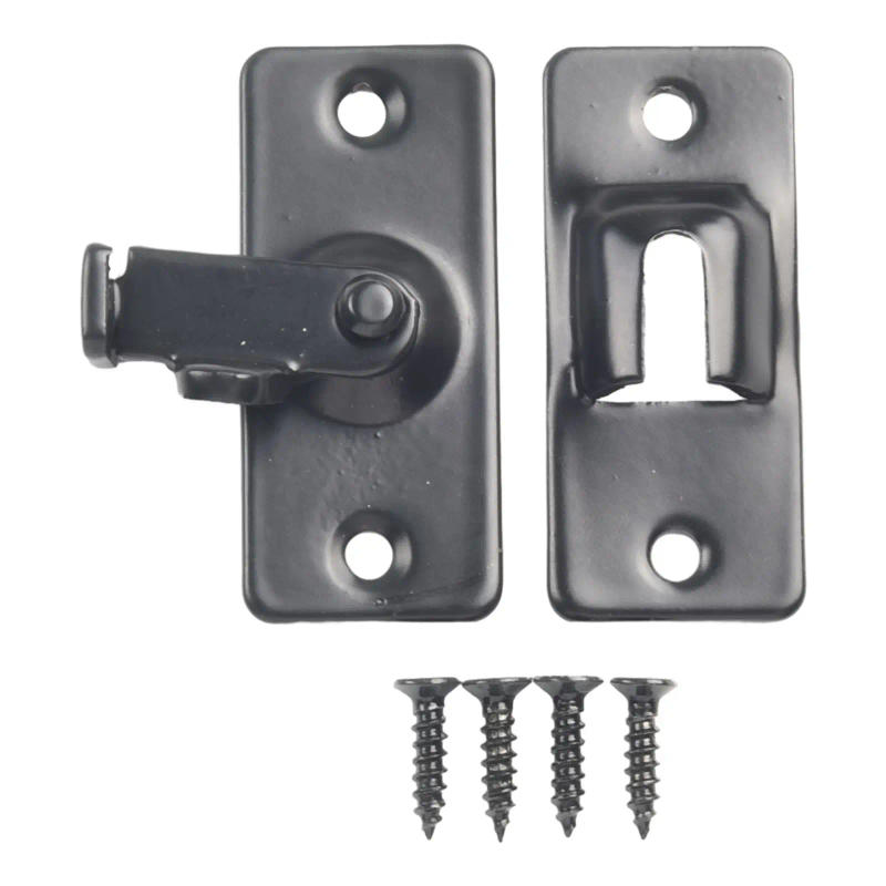 Description Picture 6 of itemFurniture Hardware Door Lock Bolts 90 Degree Angle Hook Lock Bolts Window Cabinet Locks Screws Right Angle Sliding Gate Lock