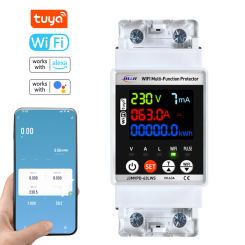 Tuya WiFi Automatic Reclosuring Protector Smart Circuit Breaker Single Phase Digital Display Reclosing Switch Leakage Protective