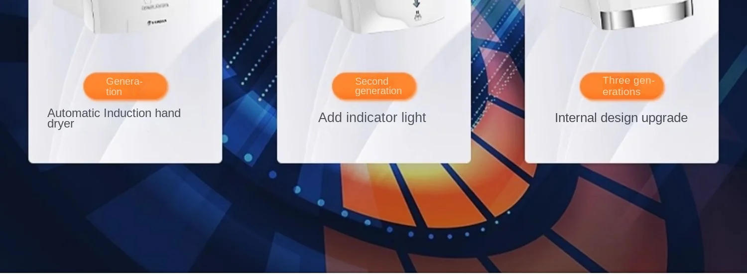 Description Picture 3 of item220V High-Speed Hand Dryer for Commercial Restrooms, Automatic Sensor and Energy-Efficient