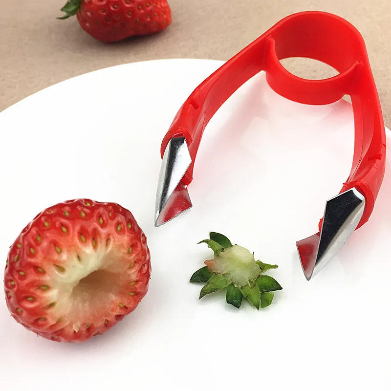 Description Picture 5 of itemMulti-Purpose Fruit Stem Huller Pineapple Tomato Peeler Strawberry Peeler Seeder Creative Kitchen Fruit Vegetable Tools