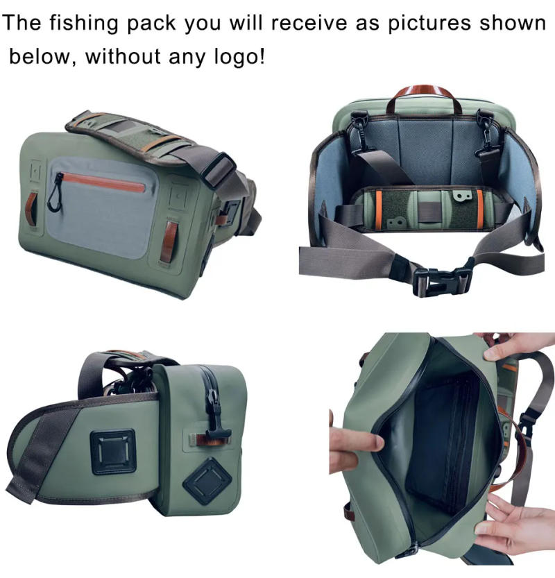 Description Picture 2 of itemFly Fishing Wait Hip Pack Fanny Tackle Storage Bag Cross Body Sling Versatile Waterproof Dry Bag for Canoeing Surfing Kayking