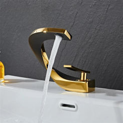 Basin Black and Gold Bathroom Mixer Tap Brushed Gold/Nickel/Chrome Wash basin Hot and Cold Sink Faucet New