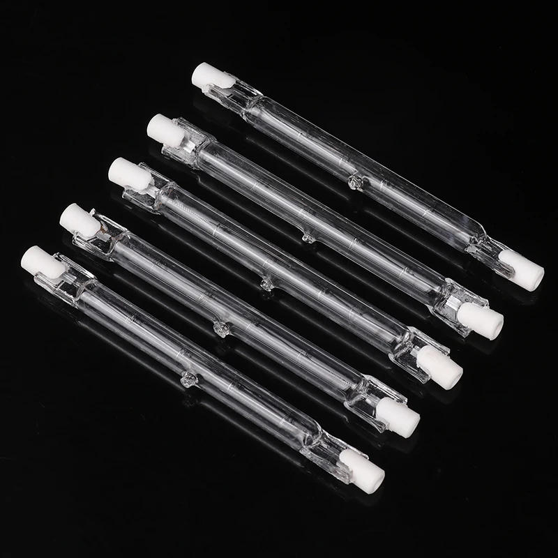 Description Picture 2 of item5Pieces New Glass Tube Halogen Light Bulb 220-240V 500W 500 Watt 118mm R7s Halogen Blub Household Decor Lighting Bulb