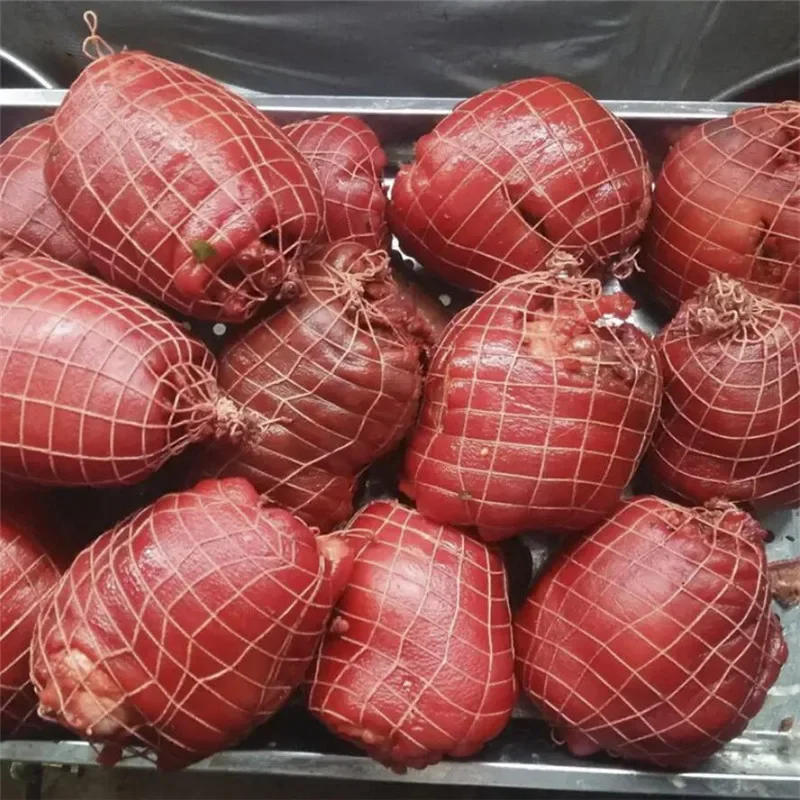 Description Picture 3 of itemWoven Smoked Meat Packaging Net Cover Elbow Barbecue Ham Sausage Bacon Cooked Food Net Bag Kitchen Cooking Tool Accessories