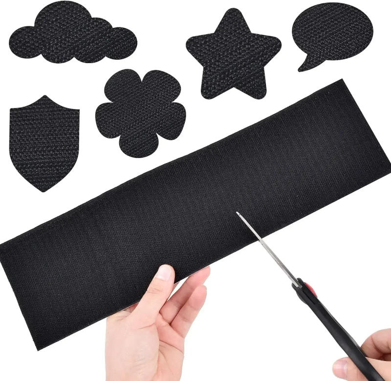 Description Picture 4 of itemNew Strong Self-adhesive Fastener Tape Hook and Loop Magic Nylon Sticker Tape Adhesive with Glue for DIY Craft White Black