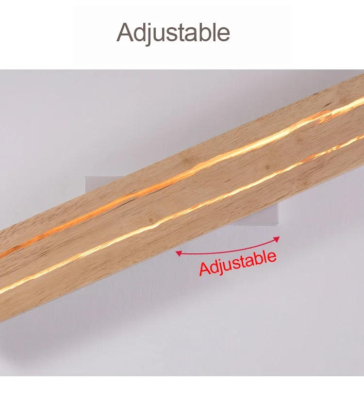 Description Picture 5 of itemNordic Cracked Wood Led Wall Mounted Lamp for Hallway Aisel Living Room Bedroom Sconce Light Wooden Background Decoration Indoor