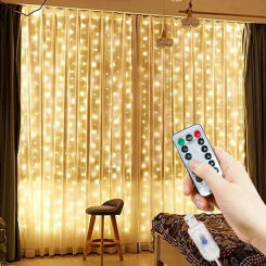 3/4/6M USB Curtain Lights Indoor Waterfall Fairy String Lights Led Bedroom Lights Decoration Wedding Christmas Party Holiday