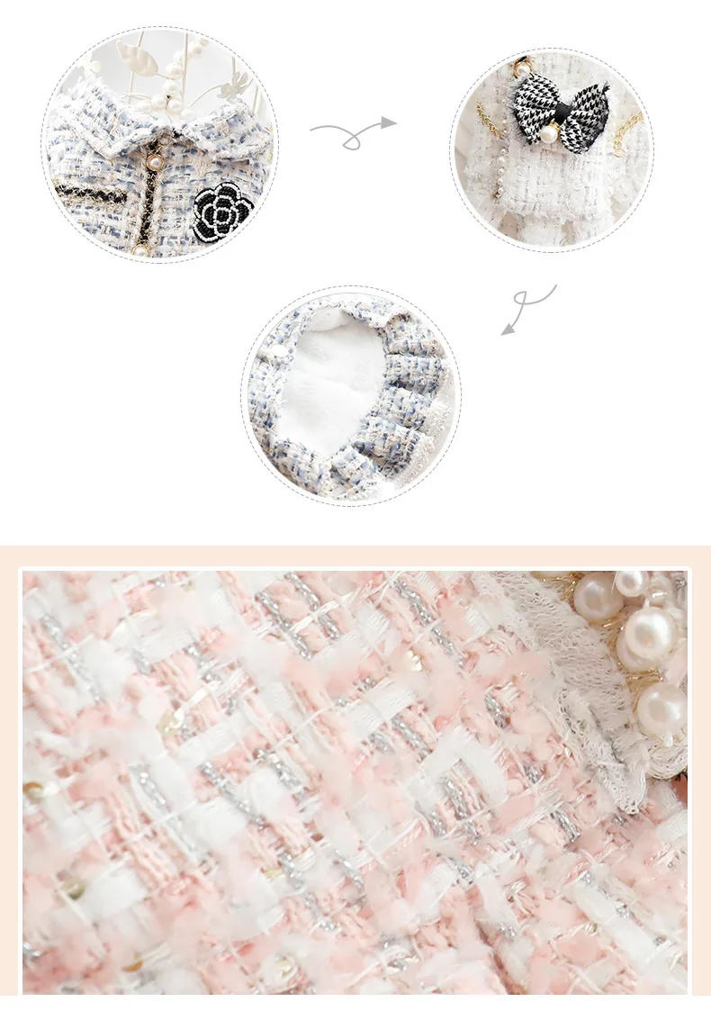 Description Picture 4 of itemIns New Winter Dog Clothes Cat Princess Dress Backpack Pink Luxury Fashion Design Dog Thickened Skirt Dog Christmas Clothes