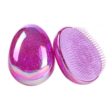 Color Hair Brush Comb Egg-shaped Hair Massager Comb Anti-knot Anti Static Comb Salon Round Shape Soft Styling Tools