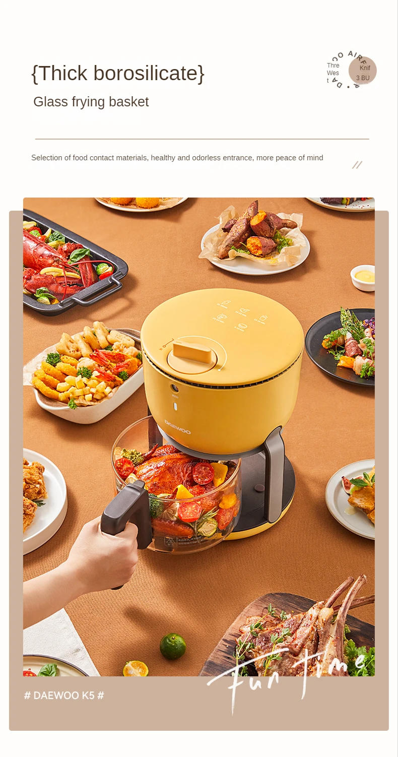 Description Picture 6 of itemAir fryer, a new type of household multifunctional oil free  visualized, small full-automatic electric fryer