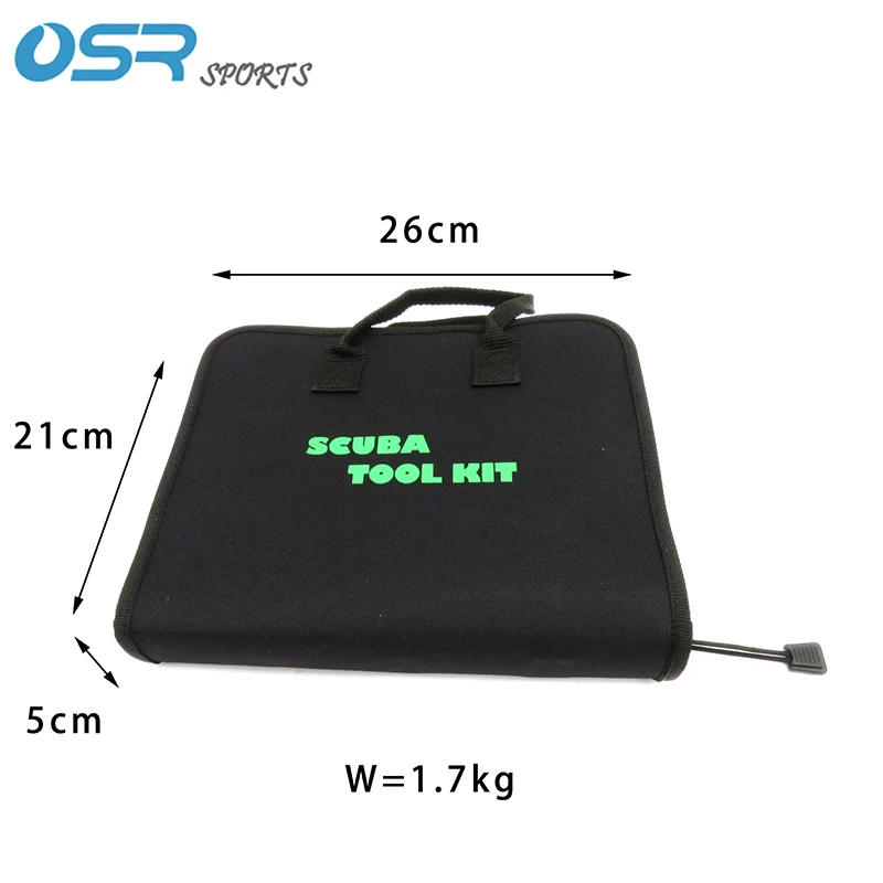 Description Picture 3 of itemProfessional Scuba Tool Repair Kit with Zippered Case, 16 Tools & 50 O-Rings Diving Accessories, Diving Tool Set