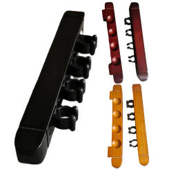1 Pair Billiard Cue Holder Wall Hanging Fishing Rod Holders 4-Slot Stick Holder Clips For Snooker Billiard Game Sports Accessory
