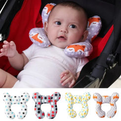 Baby pillow travel car children's pillow Multi-functional stroller pillow New cartoon children's U-shaped pillow cotton soft