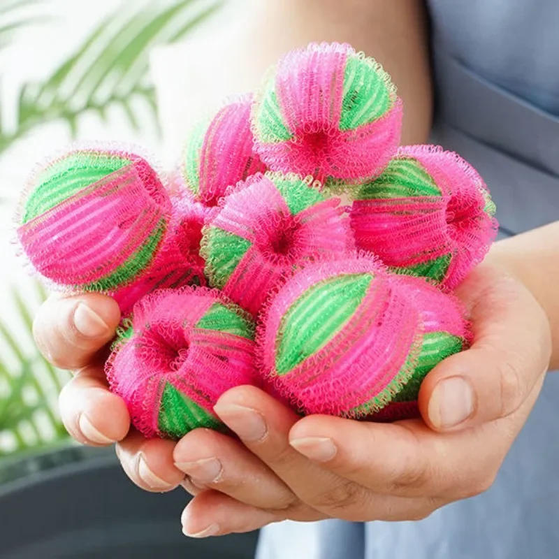 Description Picture 3 of item30/6pcs Magic Laundry Balls Hair Catcher Cleaning Balls Reusable Washing Machine Fur Stain Removal Filter Dirty Collection Tools