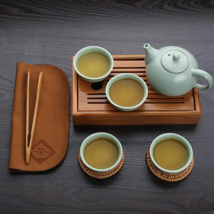 Description Picture 4 of itemTea Board Bamboo Tea Tray Drainage Tank Puer Tea Table Saucer Drawer Tray For Ceremony Teaware Tool