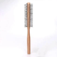 2/1pc Round Hair Brush Blow Drying Comb Household Blow Styling Comb Small Round Brush Wooden Roller Comb