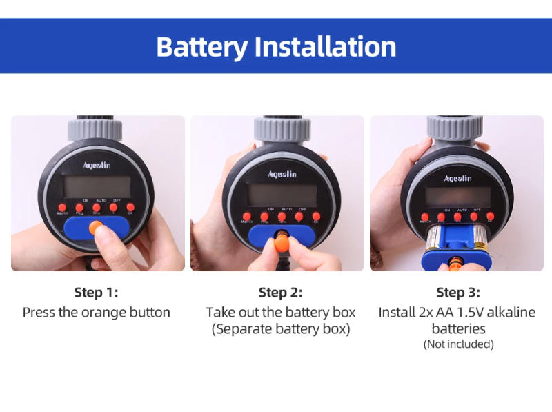Description Picture 5 of itemAutomatic LCD Display Watering Timer Electronic Home Garden Ball Valve Water Timer For Garden Irrigation 21026 Upgrade # 21526