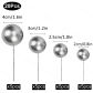 20pcs metal silver