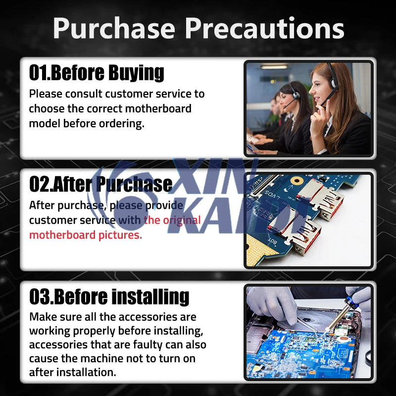 Description Picture 6 of itemNotebook Mainboard For ASUS X540 X540BP X540BA A540B Laptop Motherboard With E2 A4 A6 A9 CPU 100% test OK