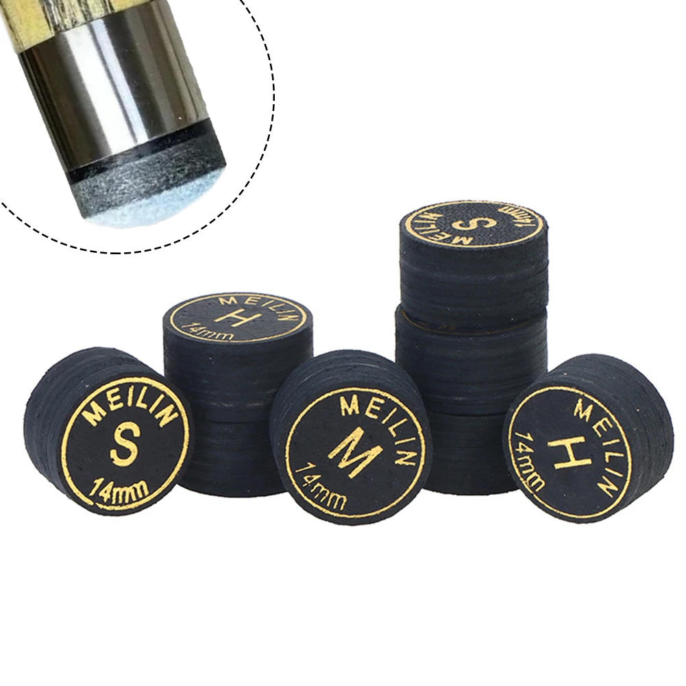 Description Picture 4 of item14mm Japanese Cue Tip Quality Pool Billiard Pigskin Cue Tip 9 Layers Snooker Cue Tip SS S M H Snooker Billiard Accessories