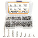 800pcs Self Tapping Wood Screws Set, M2 Phillips Flat Head Sheet Metal Screw, Self Tapping Screws Assortment Kit