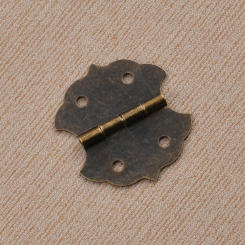 10PCS Antique Decorative Hinges Vintage Bronze Mini Box Hinges Jewelry Box Hardware for Wooden Cases,Cabinets, Toolbox
