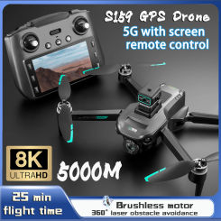 With Screen Remote Control 2024 New 8k Professional Camera S159 Drone 5G WIFI GPS FPV Dron Four-Axis Aerial Photography RC 5000M