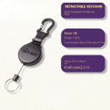 Imported American retractable keychain, anti loss and anti forgetting lightweight keyring,identification hanging automatic chain