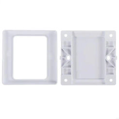 367D Electric Wall Socket Blank Cover Panel Whiteboard ABS Outlet Plate Bezel