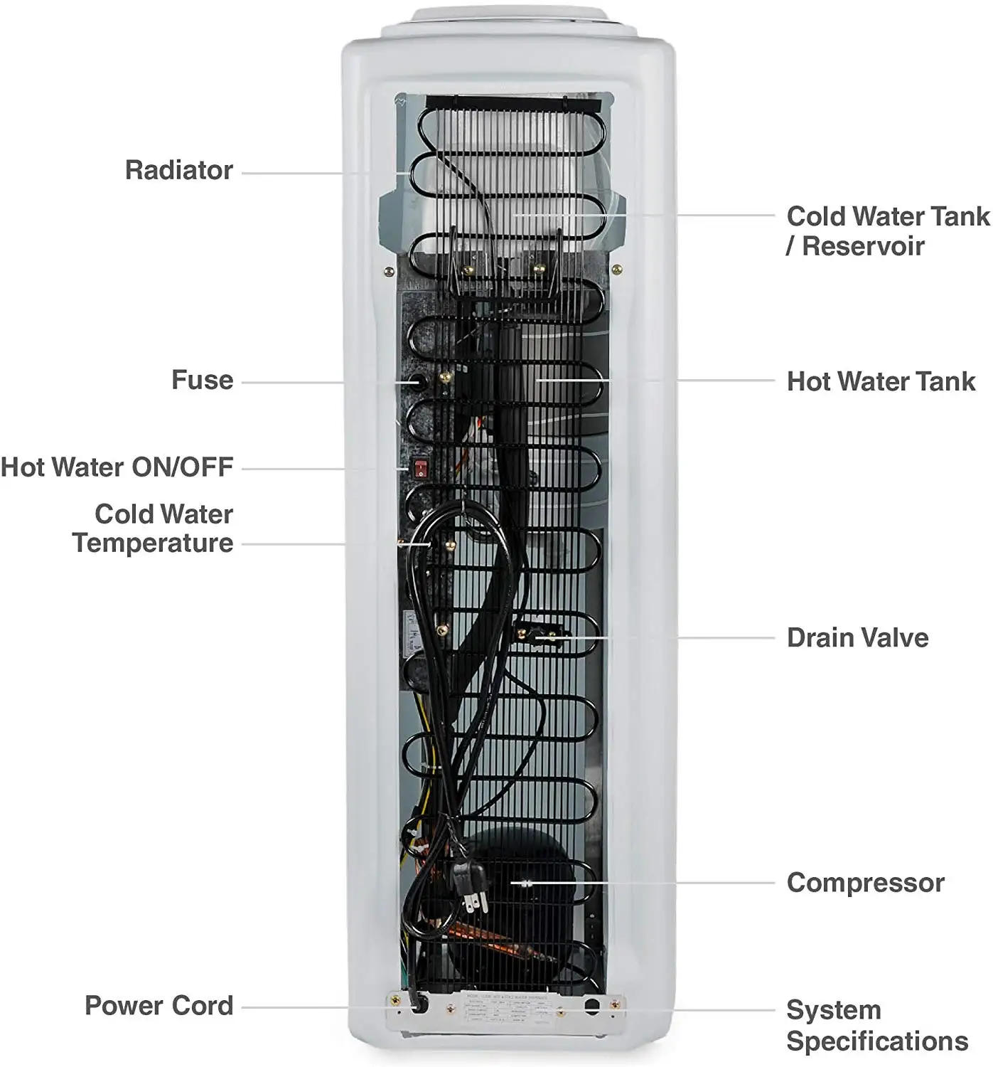 Description Picture 3 of itemHot Sale Bottom Compressor Cooling Water Dispenser With Hot Cold Function