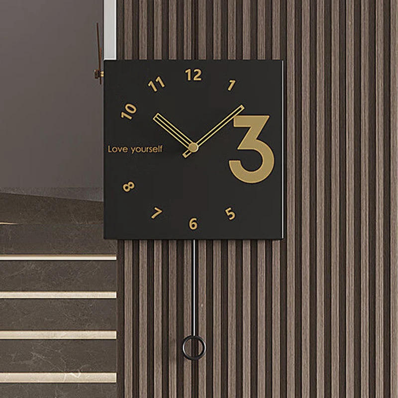 Description Picture 4 of itemLuxury Wall Clocks Elegant Nordic Interior  Wall Adhesive Watch Unique Luminous Clocks Noiseless Living Room Clock Decoration
