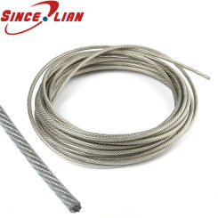 Stainless Steel Cable 0.4mm 0.5mm 0.6mm Jewelry Accessory Beading DIY Wire Rope 1x7mm 304 Stainless Steel Rope PVC Coated