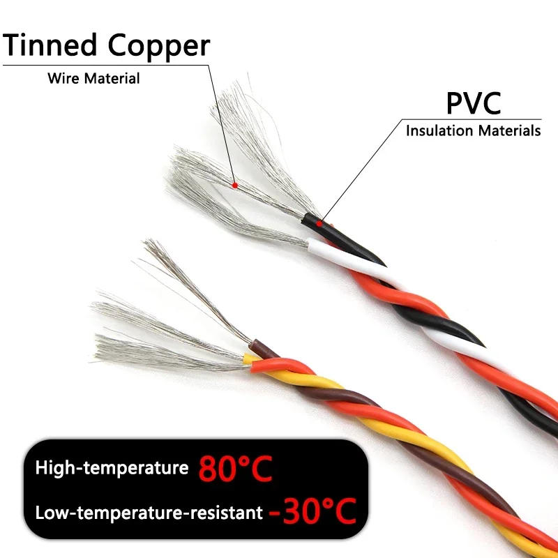 Description Picture 2 of item2/5/10m Twist Servo Extension Cable 22AWG 26awg 30/60 Core RC Airplane Accessories 3 Way JR Futaba Twisted Wire Lead