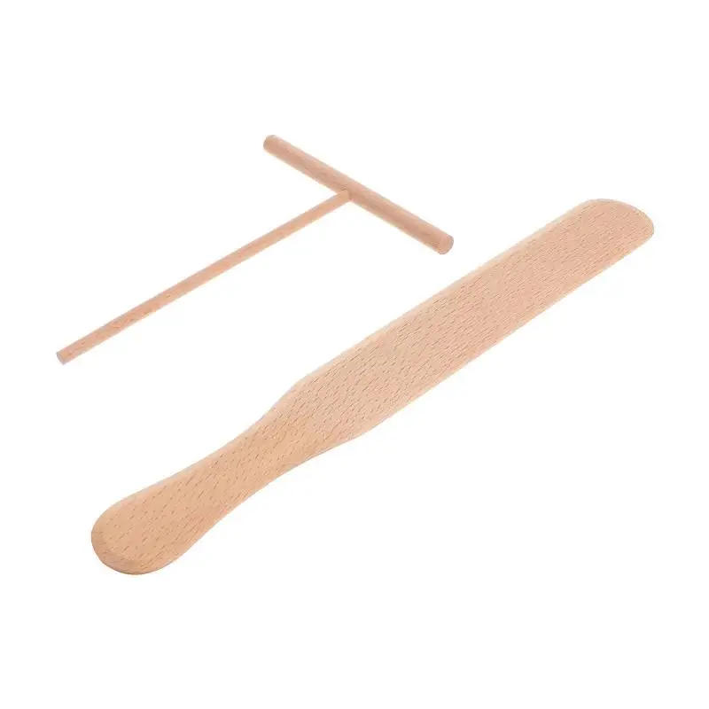Description Picture 5 of itemCrepe Spreader Spatula Tool Tools Pancake Wooden Utensils Spreading Cooking Rake Turner Making Scraper Maker Pancakes Set Butter