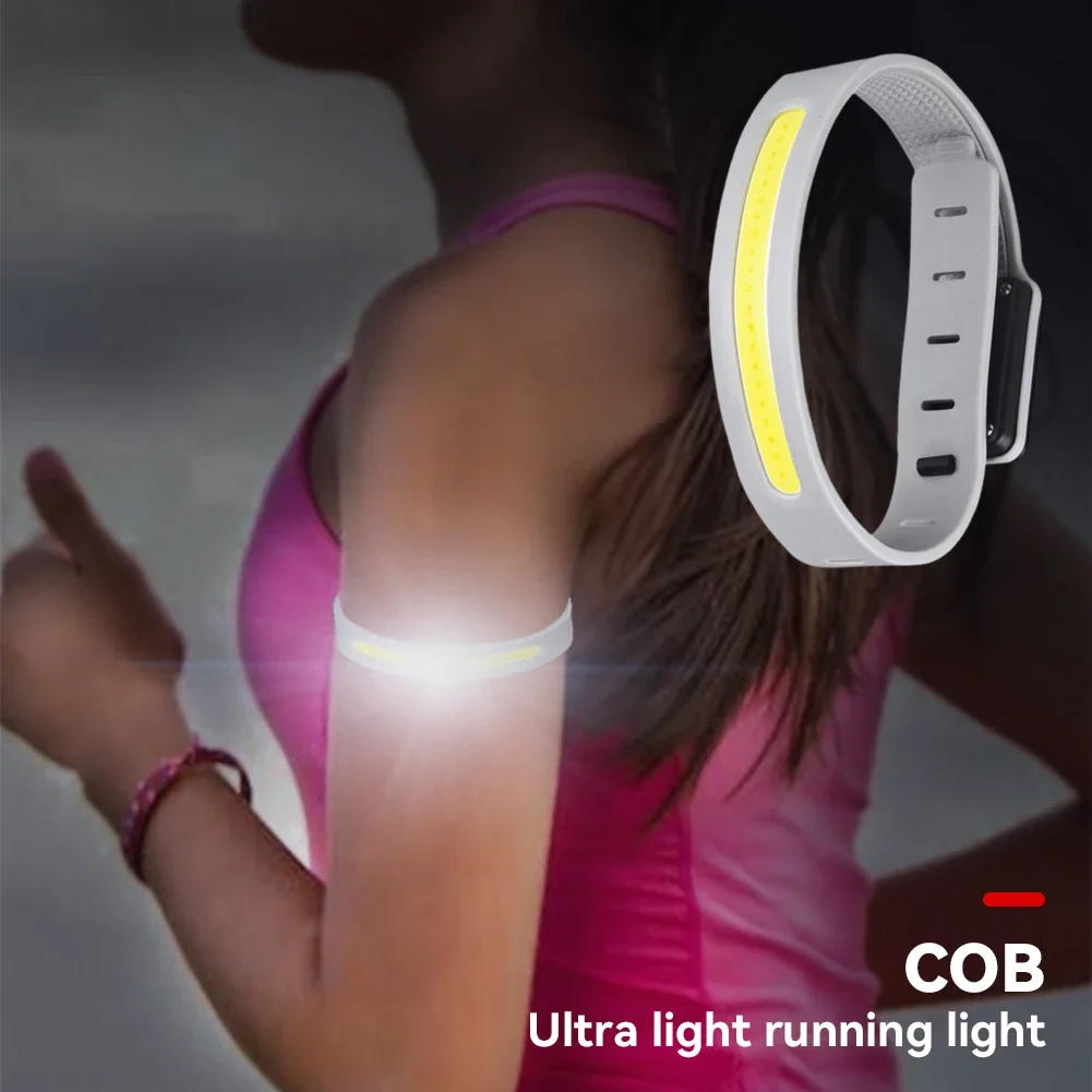 Description Picture 3 of itemPortable COB Flashlight Built-in Battery Type-C Charging 3 Lighting Modes Sports Wristband Lantern For Camping Night Running