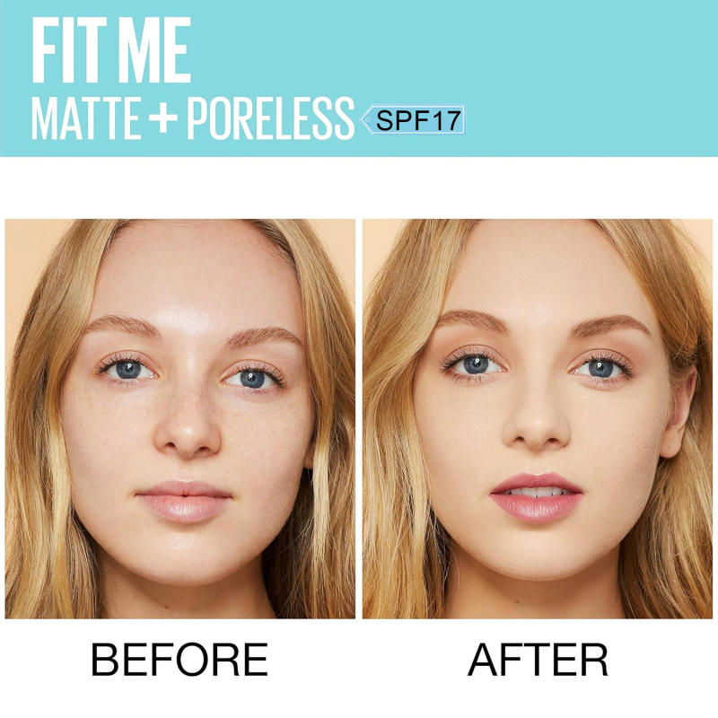 Description Picture 5 of itemMaybelline FitMe pro Foundation Liquid Blurring Brightening Concealing Oil-Control Sunscreen Compact Square Bottle 112