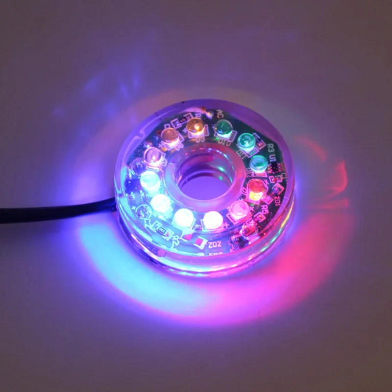 Description Picture 4 of itemFish Tank Aquarium Waterproof Lighting Mini Round Lamp Led Submersible Color Light Pump Fountain Decoration Diving Color Lights