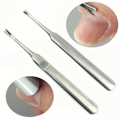 Cuticle Remover Dead Skin Pusher Surgical Grade Stainless Steel Nail Art Manicure Tools Scraper Nail Cleaner Trimmer