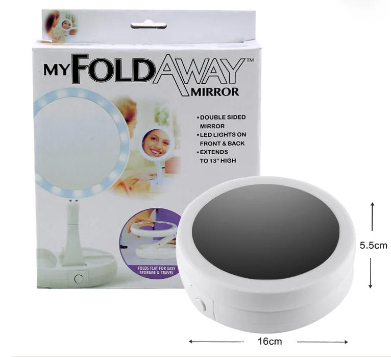 Description Picture 4 of item16 Leds Makeup Vanity Mirror Light 10X LED mirror light LED makeup mirror with led light зеркало для макияжа espejo maquillaje