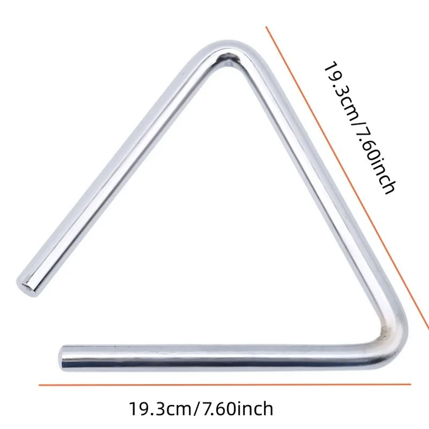 Description Picture 4 of item1Pc Triangle Orff Musical Instruments Band Percussion Educational Musical Triangolo for Children 4/6 inch