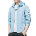 Popular Sun Protection Jacket Lightweight Loose Temperament Zipper Hood Elastic Cuff Coat  Sun Protection Top Anti Sun