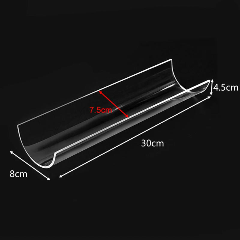Description Picture 4 of itemThickening 30CM Cake Roll Shaping Insert Mold U-shaped Acrylic Transparent Retainer Semicircle Pastry Baking Kitchen Tool