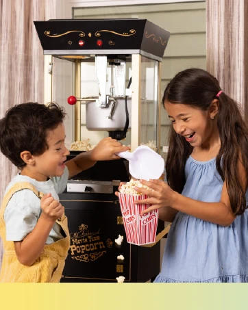 Description Picture 4 of itemPopcorn Maker Machine - Professional Cart With 2.5 Oz Kettle Makes Up to 10 Cups - Vintage Popcorn Machine Movie Theater Style -