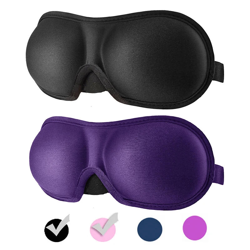 Description Picture 3 of item1Pcs 3D Sleep Mask Natural Sleeping Eye Mask Eyeshade Cover Shade Eye Patch Women Men Soft Portable Blindfold Travel Eyepatch