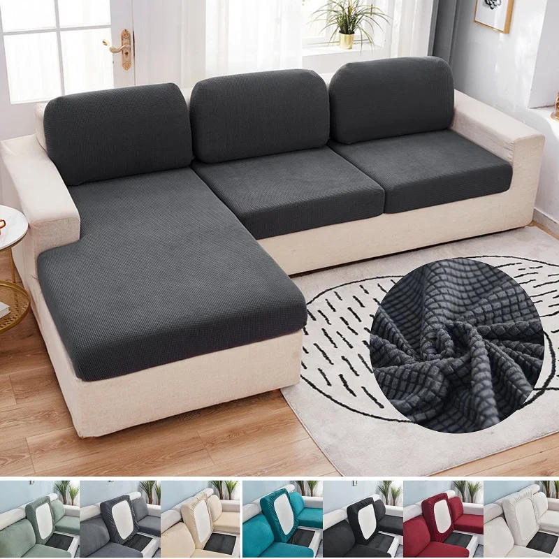 Description Picture 2 of itemPolar Fleece Sofa Seat Cushion Cover Elastic Sofa Covers for Living Room Pet Kids Mat Chair Cover Furniture Protector 10 Sizes