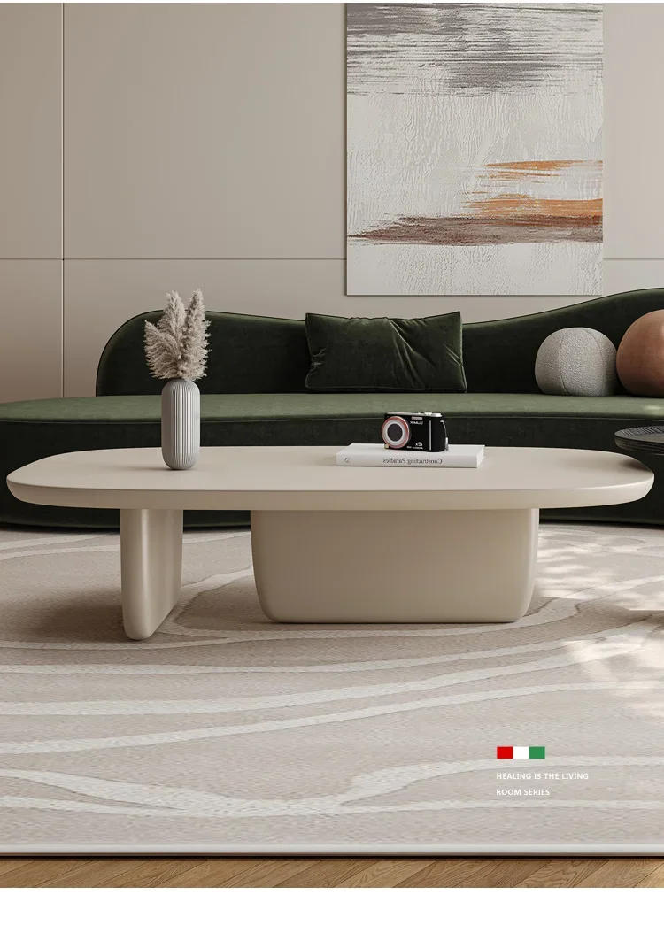 Description Picture 3 of itemMinimalist Coffee Table Office Round Nordic Service Display Luxury Center Entrance Hall Patio Interior Living Room Furniture