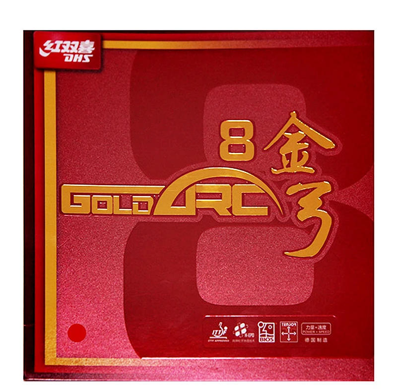 Description Picture 2 of itemDHS Gold Arc 8 Table Tennis Rubber Non-Sticky Made In Germany Ping Pong Rubber Sheet Goldarc 8