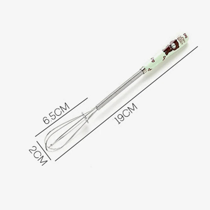 Description Picture 2 of itemEgg Beater Mini Stainless Steel Balloon Wire Whisk Manual Hand Mixer Milk Cream Butter Whisk Mixer Kitchen Egg Tools