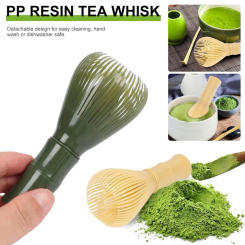 Matcha Green Tea Brushes Traditional Matcha Whisk Reusable Resin Matcha Whisk Chasen Dishwasher Safe Matcha Stirrer