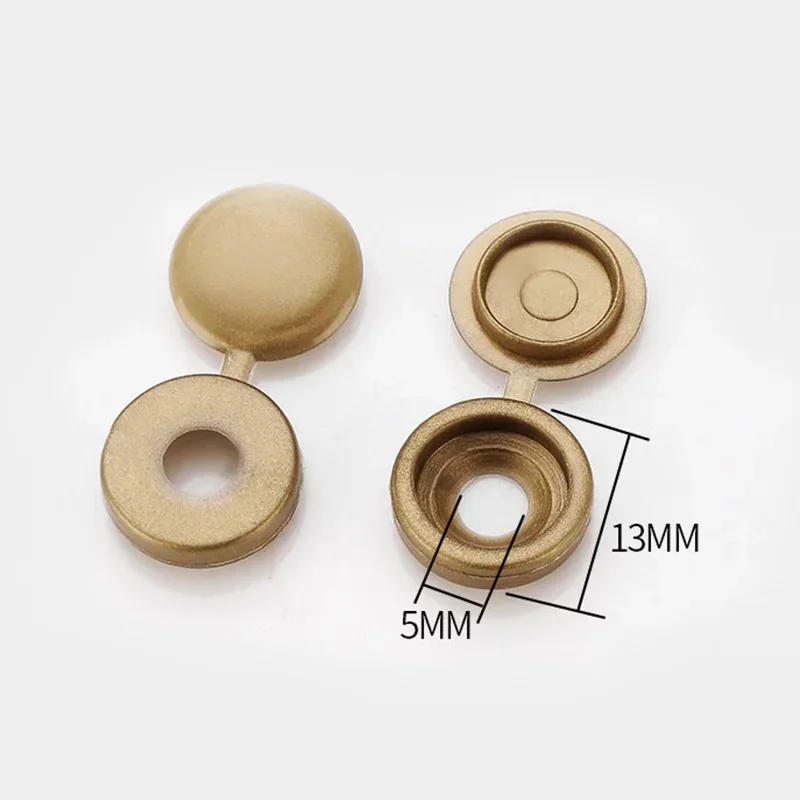 Description Picture 4 of item100Pcs Hinged Plastic Screw Cap Cover Fold Snap Protective Cap Button For Car Furniture Decorative Nuts Cover Bolts Hardware
